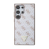 Guess 4G Triangle Metal Logo - pouzdro pro Samsung Galaxy S24 Ultra (bílé)