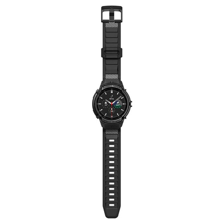 Spigen Rugged Armor Pro - řemínek + pouzdro pro Samsung Galaxy Watch 6 Classic 47 mm (černé)