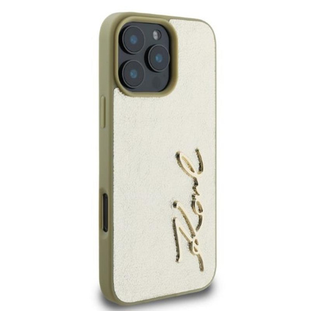 Karl Lagerfeld Metal Signature - Case iPhone 16 Pro Max (gold)