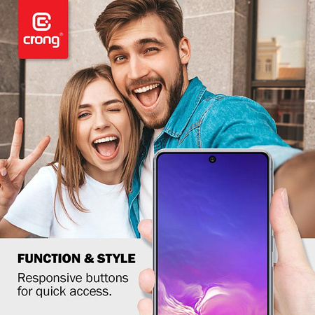 Crong Crystal Slim Cover - Etui Samsung Galaxy S10 Lite (przezroczysty)