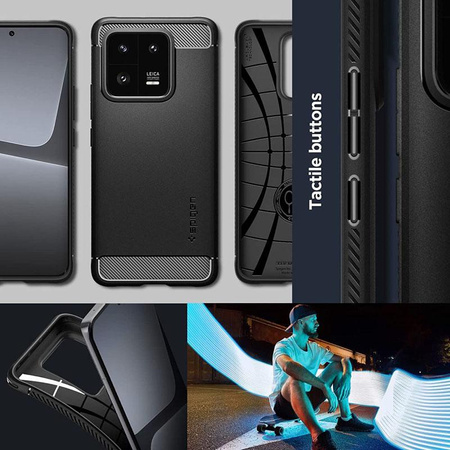 Spigen Rugged Armor - Etui do Xiaomi 13 Pro (Czarny)