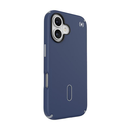 Speck Presidio2 Pro ClickLock & MagSafe - Coque pour iPhone 16 (Bleu côtier / Gris poussière / Blanc)