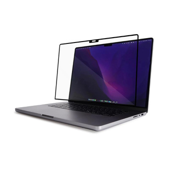Moshi iVisor XT - Bildschirmschutzfolie für MacBook Pro 16" (M3/M2/M1/2023-2021) (schwarzer Rahmen)