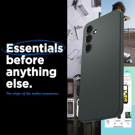 Spigen Liquid Air - pouzdro pro Samsung Galaxy A55 5G (Abyss Green)