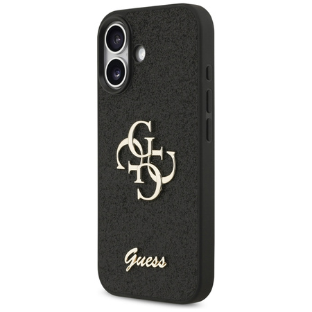 ETUI DO IPHONE 17 GUESS GLITTER ORYGINALNE CZARNE ELEGANCKIE MODNE CASE