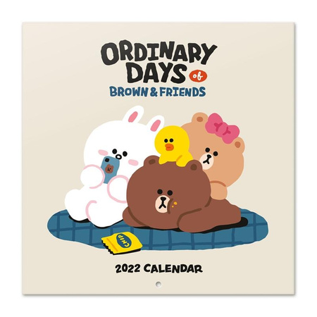 BT21 - Wall calendar 2022 year 30 x 30 cm