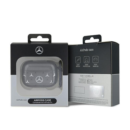 Mercedes Large Star Pattern - AirPods Pro Tasche (schwarz)