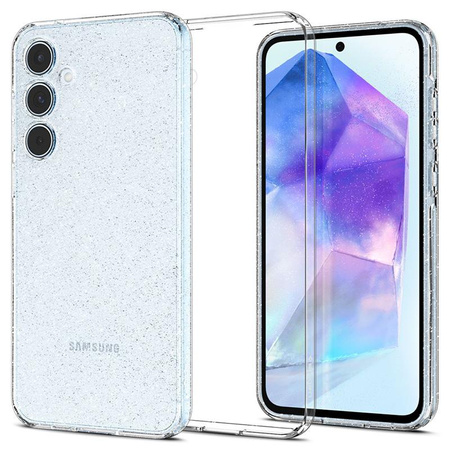 Spigen Liquid Crystal Glitter - Etui pour Samsung Galaxy A55 5G (Transparent)