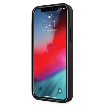 Guess V steppelt - iPhone 12 / iPhone 12 Pro tok (fekete)