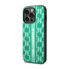 Karl Lagerfeld Monogram Stripe - Etui iPhone 14 Pro Max (zielony)