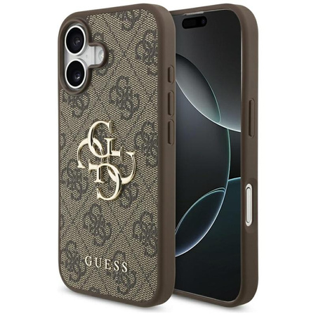 ETUI DO IPHONE 17 GUESS BRĄZOWE ELEGANCKIE MODNE CASE PLECKI