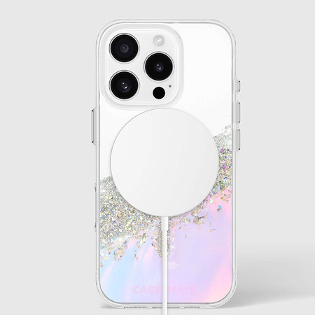 Case-Mate Karat MagSafe - Coque iPhone 16 Pro (Holographic Soap Bubble)