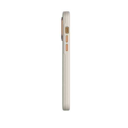 Moshi Napa Slim MagSafe - kožené pouzdro pro iPhone 14 Pro Max (Serene Gray)