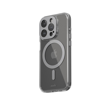 Moshi iGlaze MagSafe - Étui pour iPhone 15 Pro (Gris Météorite)