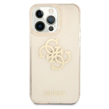 Guess Glitter 4G Big Logo - Etui iPhone 13 Pro (złoty)