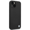 BMW Liquid Silicone Case Metal Logo – Etui iPhone 14 (Czarny)