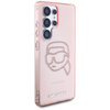 Karl Lagerfeld Rhinestones Karl Head Logo - pouzdro pro Samsung Galaxy S25 Ultra (růžové)