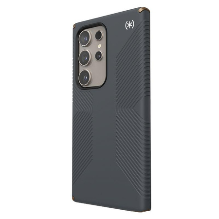 Speck Presidio2 Grip - Samsung Galaxy S24 Ultra Case (Charcoal Grey / Cool Bronze)