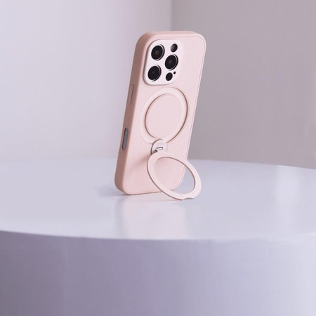 Moshi Chameleon MagSafe - Étui pour iPhone 16 Pro avec fonction stand (Shell Pink)