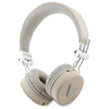 Guess Grained Classic Round Shape - Casque intra-auriculaire sans fil Bluetooth ENC (beige)