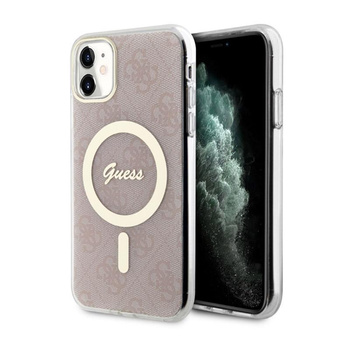 Guess 4G MagSafe - Étui pour iPhone 11 (rose)