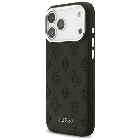 Guess Peony Hot Stamp Script MagSafe - Hülle iPhone 17 Pro Max (schwarz)