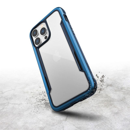 X-Doria Raptic Shield - Aluminiumgehäuse für iPhone 14 Pro Max (Falltest 3m) (Marineblau)