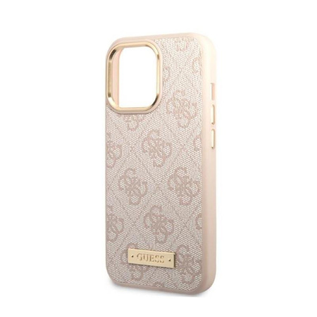 Guess 4G Logo Plate MagSafe - iPhone 13 Pro Case (pink)