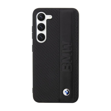 BMW Leather Textured & Stripe - Samsung Galaxy S23 Case (black)