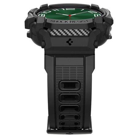 Spigen Rugged Armor Pro - Pasek + etui do Samsung Galaxy Watch Ultra 47 mm (2025/2024) (Matte Black)