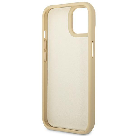 Guess Kroko Kollektion - iPhone 14 Plus Tasche (Gold)