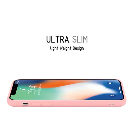 Crong Soft Skin Hülle - iPhone Xs / X Hülle (rosa)