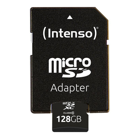 Intenso MicroSDXC - 128 GB Class 10 40 MB/s Speicherkarte mit Adapter