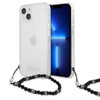 Guess fekete gyöngyház szíj - iPhone 13 Mini tok (átlátszó)