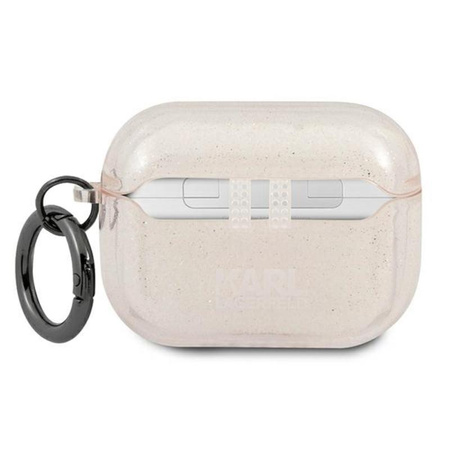 Karl Lagerfeld Choupette Head Glitter - Etui Airpods Pro (złoty)