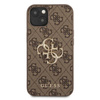 Guess 4G Big Metal Logo - Coque iPhone 13 (marron)