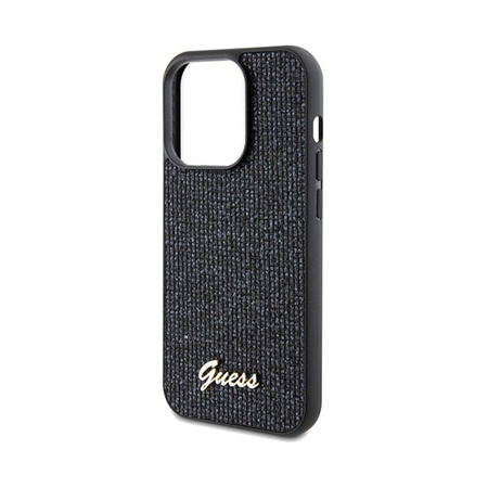 Guess Disco Metal Script - iPhone 14 Pro Case (black)