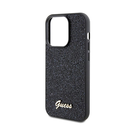 Guess Disco Metal Script - iPhone 14 Pro Max Tasche (schwarz)
