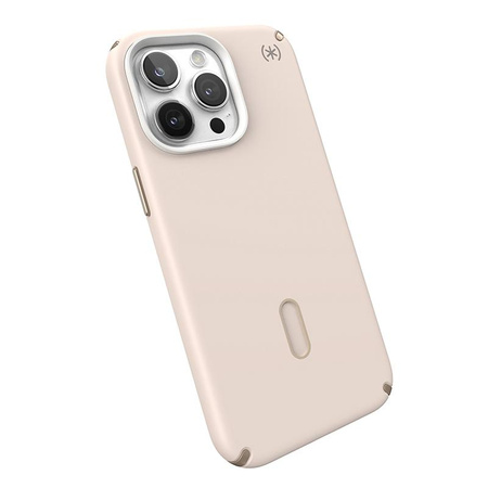 Speck Presidio2 Pro ClickLock & MagSafe - Coque pour iPhone 15 Pro Max (Bleached Bone / Heirloom Gold / Hazel Brown)