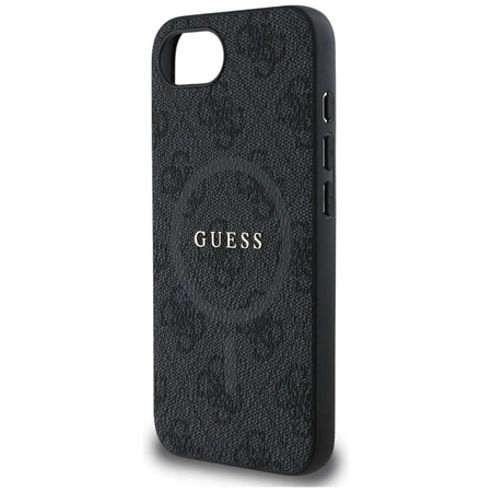 Guess 4G Ring Classic Logo MagSafe - Pouzdro na iPhone 16e (černé)