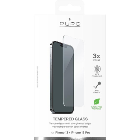PURO Tempered screen protection glass for iPhone 14 / iPhone 13 / iPhone 13 Pro