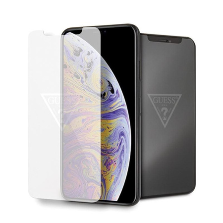 Guess Tempered Glass with invisible logo - Tempered protective glass for iPhone Xs Max