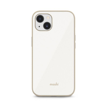 Moshi iGlaze Slim Hardshell Case - Coque pour iPhone 13 (système SnapTo) (Pearl White)