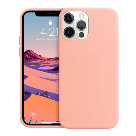 Crong Color Cover - pouzdro pro iPhone 12 / iPhone 12 Pro (růžové)