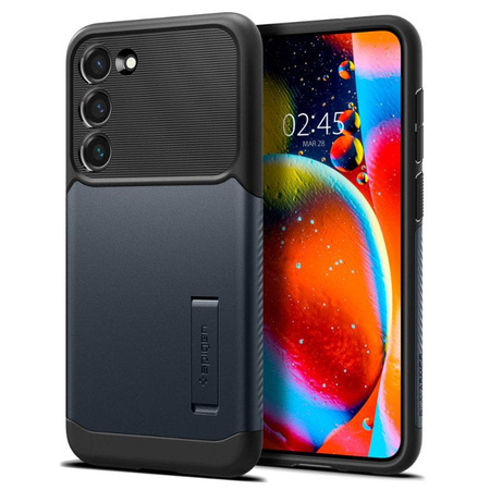 Spigen Slim Armor - Etui pour Samsung Galaxy S23 (Metal Slate)