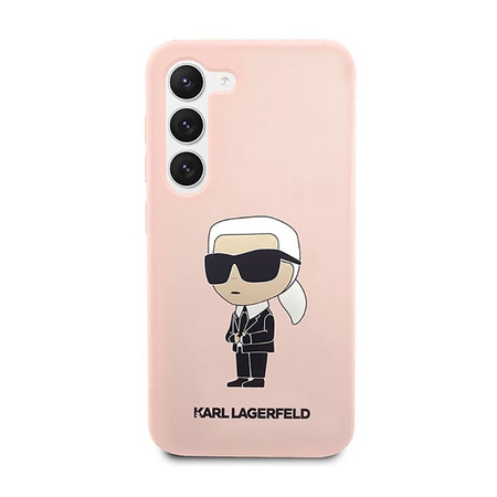 Karl Lagerfeld Silicone NFT Ikonik - Etui Samsung Galaxy S23+ (różowy)