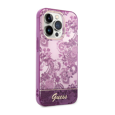 Guess Porcelain Collection - iPhone 14 Pro Case (fuchsia)