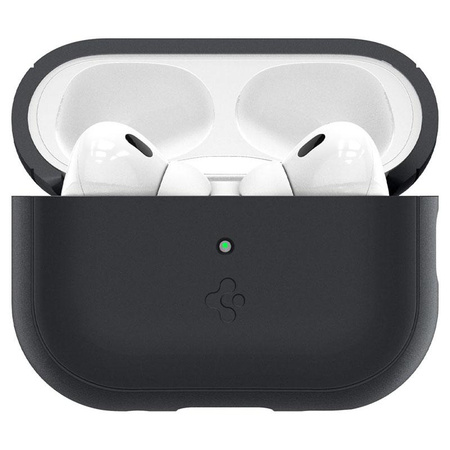 Spigen Silicone Fit Strap - Case for Apple AirPods Pro 1 / 2 (Black / Green)