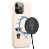 Karl Lagerfeld Slilicone Karl & Choupette Magsafe - Etui iPhone 13 Pro (różowy)