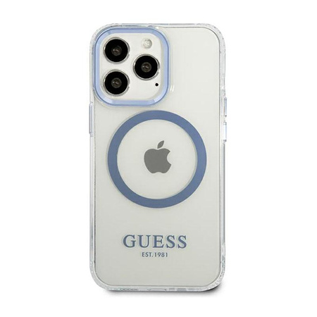 Guess Metal Outline Magsafe - Etui iPhone 13 Pro (przezroczysty)